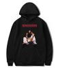 Sudadera con Capucha Estampada con Letras Transfronterizas Retro Eminem para Hombre y Mujer Azul Marino