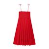 Aliexpress Atacado de Roupas Europeias e Americanas Transfronteiriças 2025 Início da Primavera Nova Série Vestido Midi de Algodão