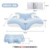 Almohada de Memoria Transfronteriza, Estilo Seda Helada, Almohada de Forma Especial, Almohada de Espuma Viscoelástica de Rebote Lento, Almohada 10A Antibacteriana y Repelente de Ácaros para Dormir Boca Abajo