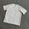 Camiseta de Color Sólido de Manga Corta con Cuello Redondo Perforado, Diseño de Nicho Retro Americano, Transpirable, Top Deportivo Holgado de Verano para Hombre