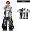 Roupas de Performance de Street Dance para Crianças, Conjunto de Hip-Hop Infantil, Roupa de Bateria Estilo Dopamina para Meninas
