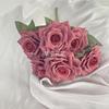 Celebridad de internet 7 cabezas capsicino rosa flor artificial boda hogar decoración suave relieve foto realista decoración transfronteriza