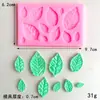 Uma variedade de tamanhos folha de silicone molde de açúcar molde molde de chocolate molde de renda molde de decoração de bolo molde P1365