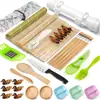 Kit de Herramientas para Hacer Sushi de Amazon Set de Herramientas Transfronterizo Sushi Plato Japonés Cuchara para Arroz Bola de Arroz Molde para Sushi Venta al por Mayor