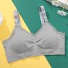 Ropa interior para lactancia materna con hebilla superior sin costuras, fruncido de aro sin acero, alta elasticidad, antiflacidez durante el embarazo, sujetador fino especial para lactancia posparto.