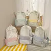 Mochila nueva estilo ins japonés para mujer, linda bolsa escolar con estampado floral, mochila ligera para ir al trabajo para estudiantes de secundaria, estilo femenino