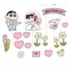 Dia dos Namorados Celebridade da Internet Crayon Shin-Chan Bolo de Casamento e Noivado Mesa de Sobremesas Conjunto Vestido de Casamento Decoração de Confeitaria Toppers