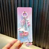 Chaveiro Gato Morango Desenho Animado Gatinho Pingente de Bolsa Lanyard de Celular Fofo Pingente para Chaveiro de Carro Pequeno Presente
