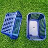 Suministro Directo de Fábrica de Material Nuevo Azul Transparente 1.5kg Especificaciones Bayas Envasado al Vacío Cesta de Frutas Cesta de Plástico Engrosada