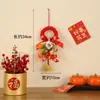 Decorações Penduradas de Ano Novo para a Sala de Estar, Decorações de Vassoura para a Porta de Entrada, Decorações Criativas Festivas de Ano Novo, Enfeites Pendentes de Círculo Auspicioso