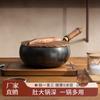 Olla de Hierro Zhangqiu Olla de Vientre Grande Forjada a Mano Wok Pequeño Mini Olla de Hierro Pequeña Sin Recubrimiento Antiadherente Wok Doméstico
