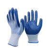Guantes de Nailon de 13 Agujas con Patrón de Cebra Sumergidos en Nitrilo Antideslizantes Resistentes al Desgaste Transpirables Guantes para Reparación de Automóviles Guantes de Protección Laboral de Goma Colgantes