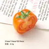 Accesorios de Resina para Manualidades de Dibujos Animados, Clips para el Cabello de Pegamento de Crema de Tomate de Corte Medio Tridimensional, Hebillas para Zapatos, Llaveros, Colgantes y Decoraciones