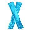 Luvas Femininas Extralongas de Couro Envernizado Sexy Elásticas 50cm Transfronteiriças Fantasia de Ópera Cosplay Luvas Escuras