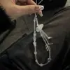 Cadena de Cuentas Transparentes Elegantes Ins Niche Cadena de Arco de Hada Cadena para Colgar en Funda de Teléfono Móvil Adecuada para Teléfono Móvil Apple Huawei