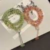 Pulseira de Pata de Gato Fofa com Círculos Duplos de Bodhi para Casais, Pulseira Macia e Elegante Envolvente no Dedo, Doce e Fashion, Versátil e Esteticamente Agradável