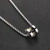 Collar Colgante de Acero de Titanio Versátil de Moda para Hombre Cadena para Suéter Accesorio Fresco de Alta Gama