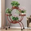 Suporte para Flores Sala de Estar Chão Removível com Rodas Suporte para Vaso de Flor Pothos Ferro Multicamadas Varanda Suporte para Flores Casa Chão