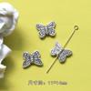 Colección Plata Antigua Vintage Rosa Cruz Amor Colgante diy Joyería Aretes Mano Collar Accesorios