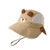 Chapéu de Proteção Solar Infantil, Chapéu de Sol de Verão com Xale Removível para Meninos e Meninas, Chapéu de Sol de Malha de Secagem Rápida para Bebês, Chapéu de Sol de Viagem