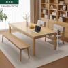 Escritorio grande y largo para sala de estar, patas de madera maciza para mesa grande de sala de estar, banco de trabajo, escritorio para computadora, mesa de estudio