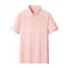 Camisa tipo polo de algodón personalizada para trabajo para hombre con diseño de logotipo para actividades de team building, camiseta de manga corta hipoalergénica para empresa al por mayor