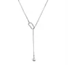 Nuevo Collar de Otoño e Invierno Coreano y Japonés de Nicho Cadena Versátil Sencilla para Suéter Unisex Tendencia Ins Fresco Minimalista Accesorio de Borla