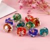 Cuentas esmaltadas japonesas mitad oro y mitad plata de Han Yuyuan, cuentas sueltas de arena, accesorios para collares y pulseras, joyería al por mayor