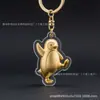 Llavero Personalizado de Imagen de Cómic de Animales Langosta Ciervo León Lámina de Oro Puro Regalo de Aniversario Souvenir