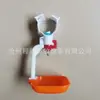 Dispositivo para Beber Agua de Pollo y Pato Taza Colgante Bebedero de Pezón para Pollo Dispositivo para Beber Agua con Bola de Acero en Forma de C Taza Colgante de Doble Pezón Dispensador de Agua