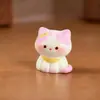 Accesorios Decorativos DIY Gatito Paisaje Micro Escritorio Coche Casa de Muñecas Miniatura Adornos Pequeños Gatito