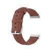 Pulseira de Couro Cauda Redonda para Fitbit Versa3/Sense2 Sense/Versa4 Pulseira de Couro de Cor Sólida