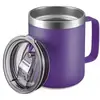 Taza Termo de Acero Inoxidable Transfronteriza de 12 oz Taza de Café al Vacío de Doble Pared Taza Portátil para Oficina de Negocios con Logo Imprimible