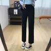 ¡Pantalones mágicos adelgazantes! Pantalones cigarette de tiro alto elásticos en cuatro direcciones para adelgazar para mujer, jeans estrechos de pierna recta para otoño con dobladillo sin rematar, pantalones baguette