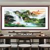Pinturas Decorativas Modernas para Pared de Fondo de Sofá de Sala de Estar, Pinturas Feng Shui para Oficina con Buen Significado, Pegatinas Autoadhesivas de Arte de Pared
