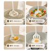 Juego de Utensilios de Cocina de Silicona Off-White de 5 Piezas Espátula de Silicona Cuchara para Sopa Espátula para Freír Cuchara para Arroz Utensilios de Cocina Resistentes a Altas Temperaturas