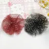 Ligero Estampado en Caliente Malla de Puntos Redondos Flor Tejida a Mano DIY Accesorios para el Cabello Ropa para Niños Zapatos Sombreros Bolsas Muñecas Accesorios de Decoración