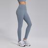 Pantalones de Yoga Nude Antiarrugas para Mujer, Levantamiento de Glúteos Color Durazno, Leggings de Cintura Alta de Nueve Puntos, Pantalones Deportivos de Fitness