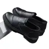 Sapatos Masculinos de Bico Redondo de Alta Qualidade, Novos Sapatos Masculinos de Couro de Outono, Tendência com Sola Grossa, Respiráveis, Moda Versátil, Sapatos Business Casual