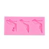 Molde de silicona para tacones altos con diseño de arte de azúcar para San Valentín, para mujer, para pastel de bodas, para mesa de postres de niña, lote de puntos