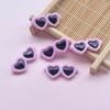 Accesorios para carcasas de teléfonos móviles material de decoración DIY accesorios para mascotas DIY dibujos animados DIY corazón gafas pequeñas