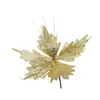 Flores Navideñas Artificiales de 26 cm Decoración de Boda Flores Artificiales Arreglo para Árbol de Navidad Guirnalda de Flores de Seda Navideñas Esquejes Flores Artificiales