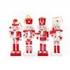 Decoração de Natal Pingente Presilha de Noz Conjunto Sb58547-12Cm Série Vermelha Elegante Festa de Natal