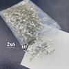 Manicura mini plana diamante blanco con forma especial tamaño pequeño celebridad de internet mismo estilo transparente diamante cuadrado gota de agua amor rectangular