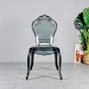 Silla de Cristal Acrílico Escandinava Silla de Comedor Transparente Silla de Plástico Creativa con Respaldo Red Net Sillón Apilable para Café