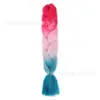 Fibra química de tres colores, cuatro colores, cinco colores, degradado, seda de alta temperatura, trenza grande, trenza jumbo, trenza burbuja, material para trenzas de cabello