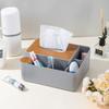 Nueva caja de papel con tapa de madera, caja de pañuelos para sala de estar doméstica, caja de papel de escritorio multifuncional para mesa de centro, caja de almacenamiento para control remoto