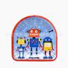 Set de Platos de Papel Desechables Serie Robot Tazón de Papel Plato para Comida 350g Recubierto Taza para Cumpleaños Infantil Ecológico