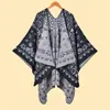 Xale Jacquard de Leopardo Retrô para Mulheres no Atacado Atmosfera de Viagem Yunnan Qinghai Foto Xale Quente Novo