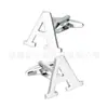 Manchetes Masculinas Simples com Cartas Inglesas Transfronteiriças Artesanato de Metal Personalizado Fábrica de Origem Personalizado de Acordo com Desenhos